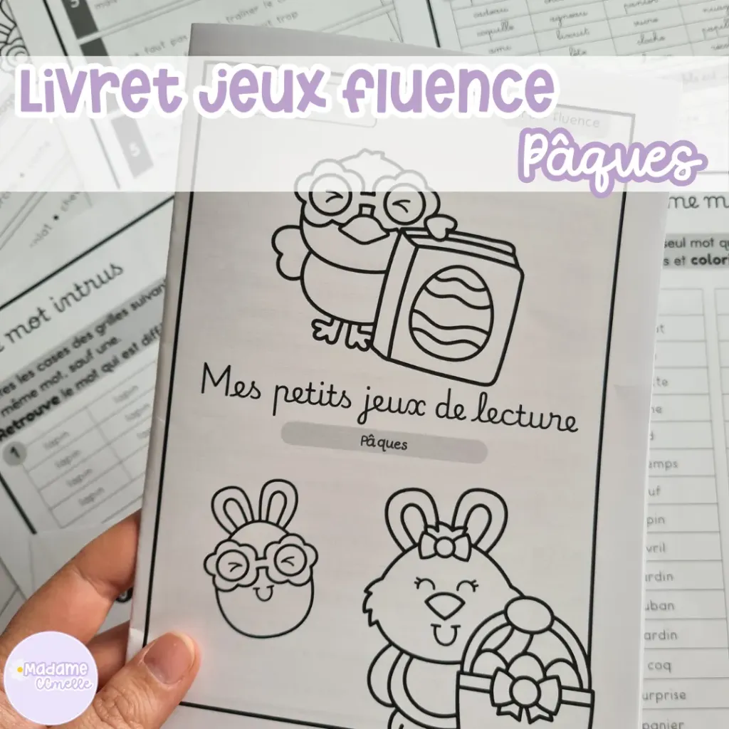 Livret jeux fluence : Pâques