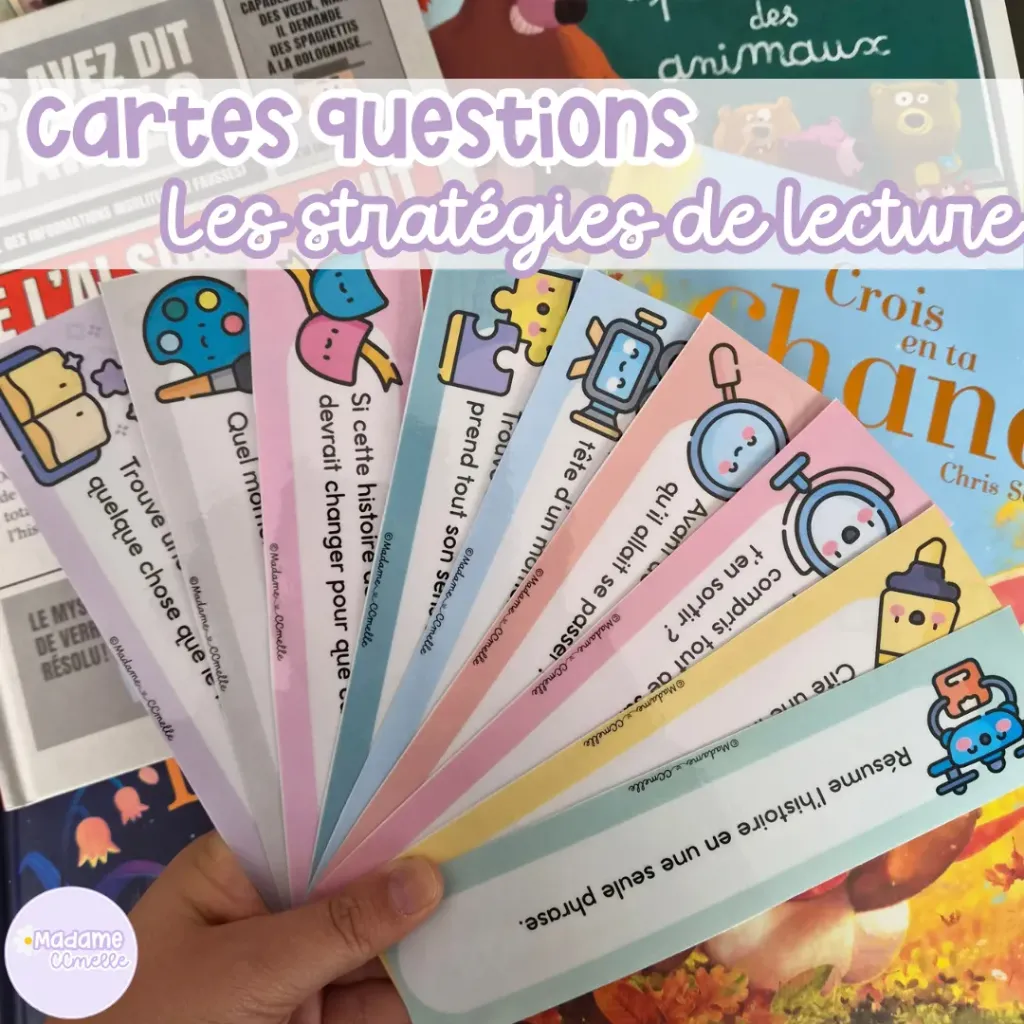 Stratégies de lecture : cartes questions