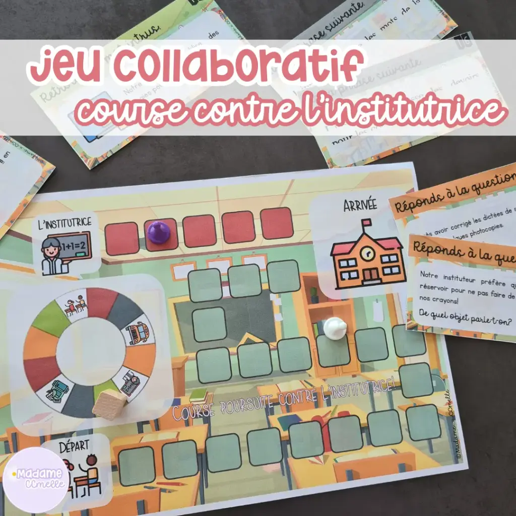 Jeu coopératif : "Course poursuite contre l'institutrice"