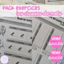 PACK dossiers d'exercices : les classes de mots P3 et P4