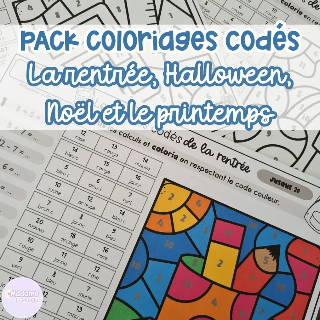 PACK coloriages codés