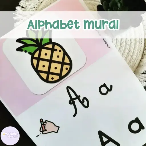 Alphabet mural