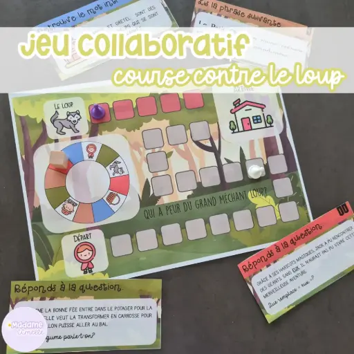 Jeu coopératif : "Qui a peur du grand méchant loup"